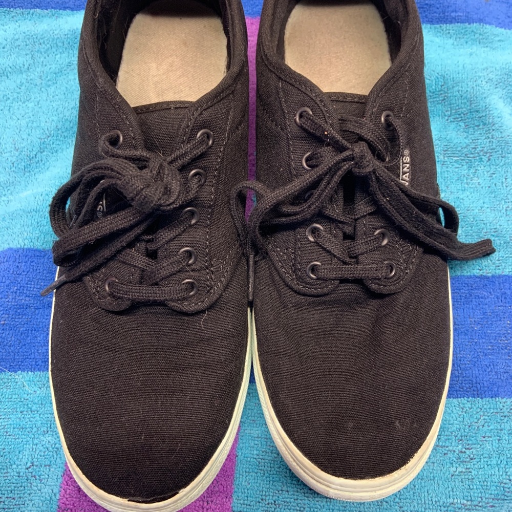 Black and Teal Vans